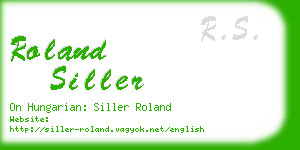 roland siller business card